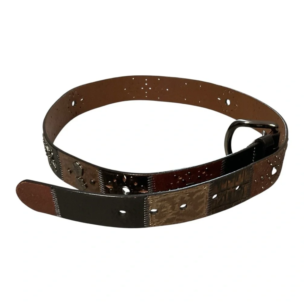Fossil Y2K Sunset Leather Belt Size L